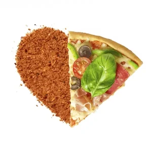 pizza korenie a kúsok pizze